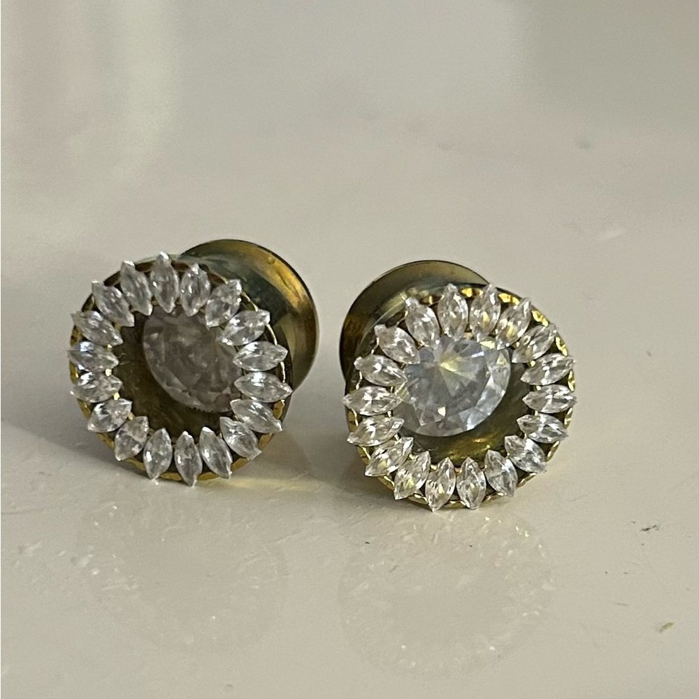Anatometal Super Marquise 7/16 plug gauge earrings